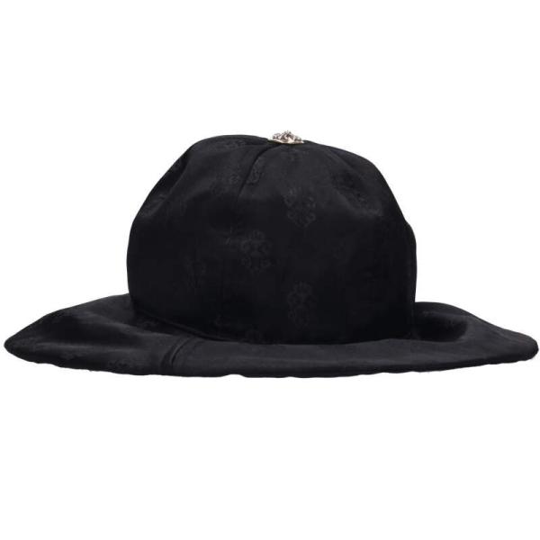 クロムハーツ サイズ:S  クロスボールダガーシルク帽子 中古 SJ02 クロムハーツ 帽子 サイズ:L クロスボールダガーシルクハット 中古 SJ02