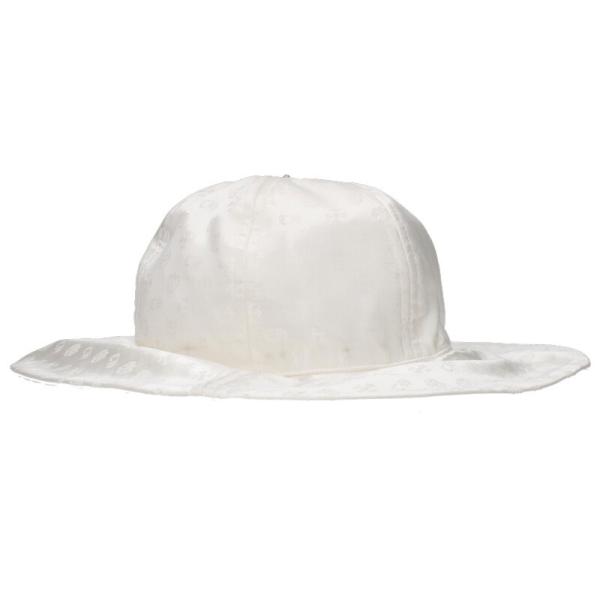 クロムハーツ サイズ:L シルク総柄クロスボールボタンバケットハット 中古 SJ02 CHROME HEARTS（クロムハーツ） 帽子 サイズ:L シルク総柄クロスボール