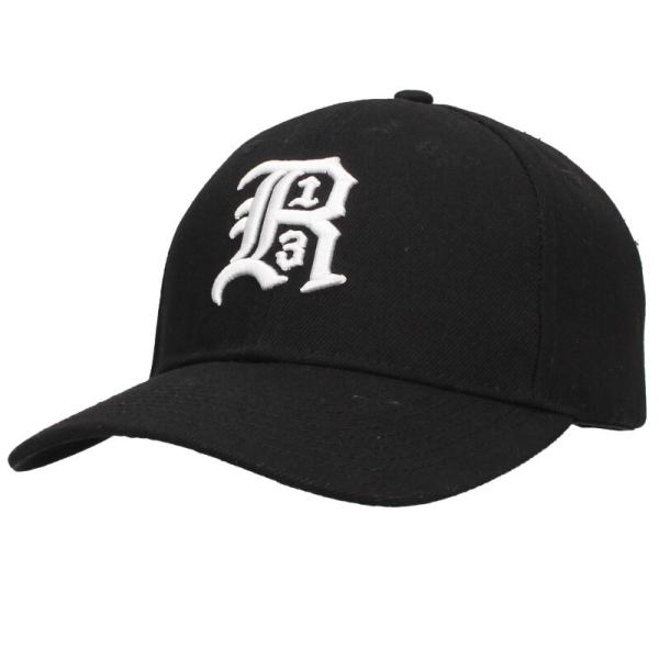 アールサーティーン サイズ:ONE SIZE  R13WA022-A001 ロゴ刺繍ベースボールキャップ帽子 中古 BS99 R13（アールサーティーン） サイズ:ONE SIZE R13WA022-A001 ロゴ刺繍