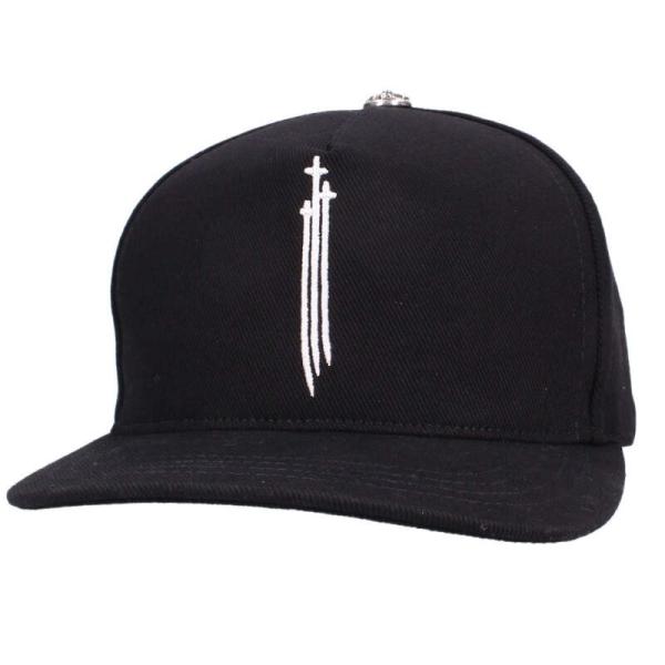 【正規品】超美品　クロムハーツ デニム ベースボール キャップ RS3 クロス CHROME HEARTS（クロムハーツ） サイズ:ONE SIZE TRUCKER CAP デニム