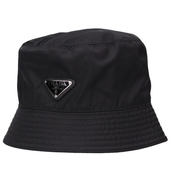 【新品未使用】プラダ　2HC137 三角プレートリナイロン バケットハット PRADA（プラダ） サイズ:XL 2HC137 三角ロゴプレートREナイロン
