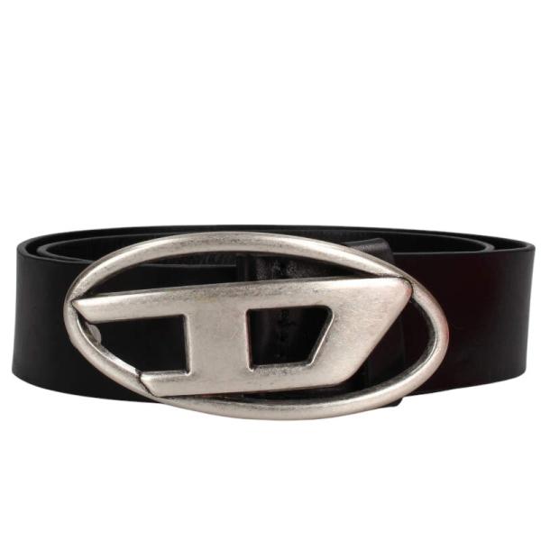 ディーゼル サイズ:85  X08516 オーバルDロゴバックルベルト 中古 BS99 DIESEL（ディーゼル） サイズ:85 X08516 オーバルDロゴバックルベルト