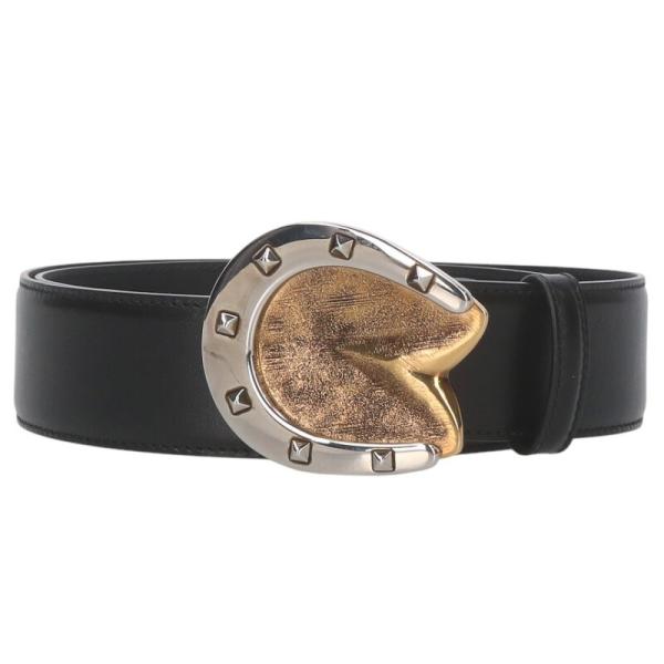 GUCCI（グッチ） ベルト サイズ:85 698566 ホースシューバックルレザー