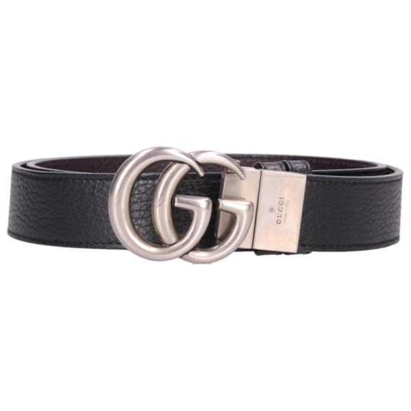 GUCCI（グッチ） ベルト サイズ:90 525040 GGロゴバックルリバーシブル