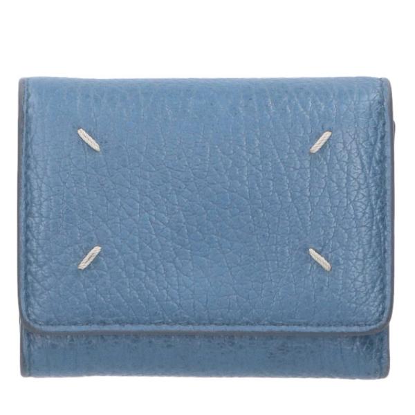 メゾンマルジェラ   SA3UI0010 4ステッチレザー三つ折り財布 中古 BS99 Maison Margiela（メゾンマルジェラ） SA3UI0010 4ステッチレザー三