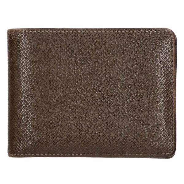 ルイヴィトン   M30958 ポルトフォイユ・ミュルテュプル タイガレザー二つ折りウォレット財布 中古 BS99 LOUIS VUITTON（ルイ・ヴィトン） 財布 M30958 ポルトフォイユ