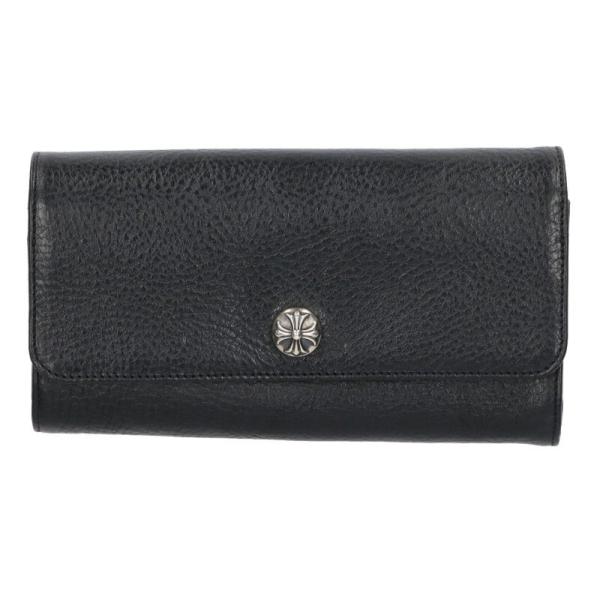 クロムハーツ  JUDY/ジュディ クロスボールボタンレザーウォレット メンズ CHROME HEARTS（クロムハーツ） 財布 JUDY ジュディ クロスボール
