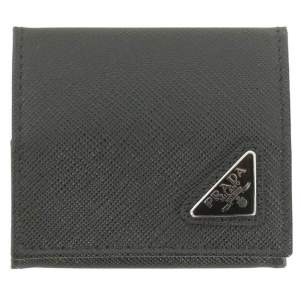 PRADA（プラダ） 2MM935 トライアングルロゴサフィアーノレザーコイン