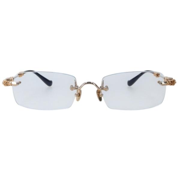 CHROME HEARTS（クロムハーツ） 眼鏡 サイズ:55□20-144 22K PILLS III