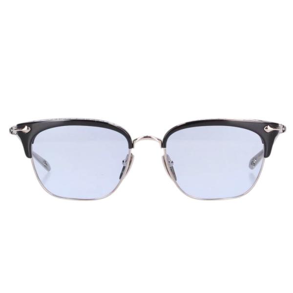 クロムハーツ　クロスボールハーフリムスクエアサング CHROME HEARTS（クロムハーツ） SLUNTRADICTION クロスボール