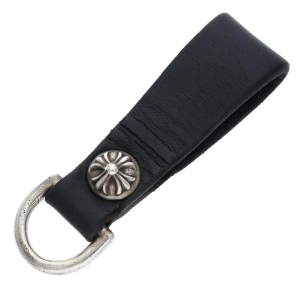 クロムハーツ　BELT LOOP クロスボールボタンレザーベルトループ CHROME HEARTS（クロムハーツ） BELT LOOP D RING Dカンクロスボール