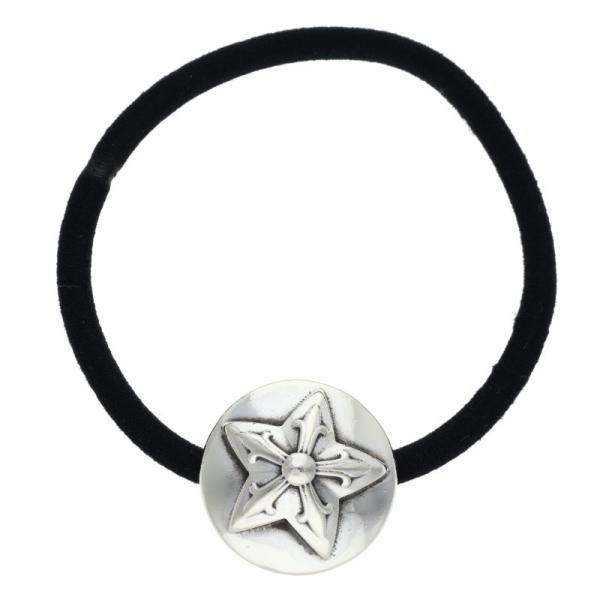 CHROME HEARTS（クロムハーツ） スターボタンヘアゴム シルバー