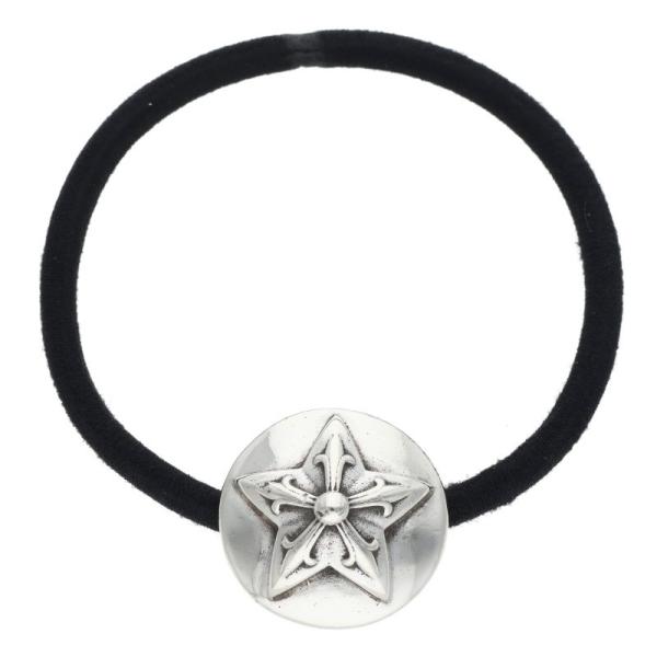 CHROME HEARTS（クロムハーツ） スターボタンヘアゴム シルバー