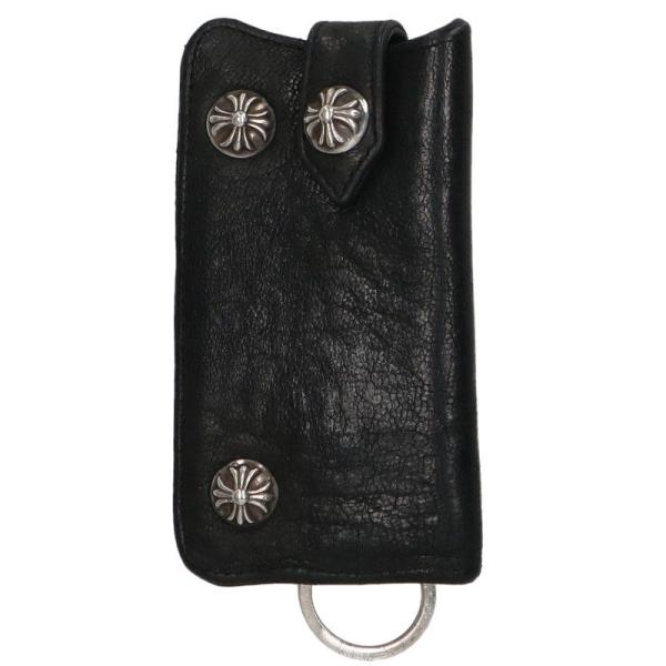 CHROME HEARTS（クロムハーツ） KEY CASE クロスボールボタンレザー