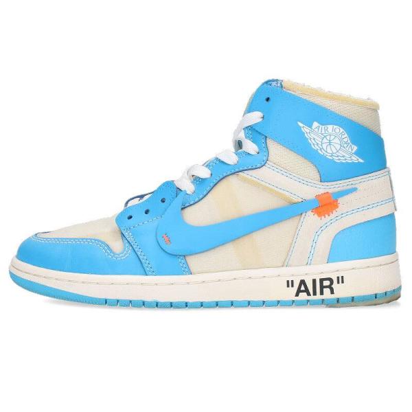 ナイキ オフホワイト NIKE OFF-WHITE AIR JORDAN 1 POWDER BLUE...