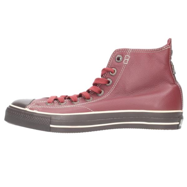 クロムハーツ サイズ:28cm  CH CONVERSE LEATHER シルバー装飾レザーハイカットスニーカー 中古 OS06 CHROME HEARTS（クロムハーツ） スニーカー サイズ:28cm CH CONVERSE