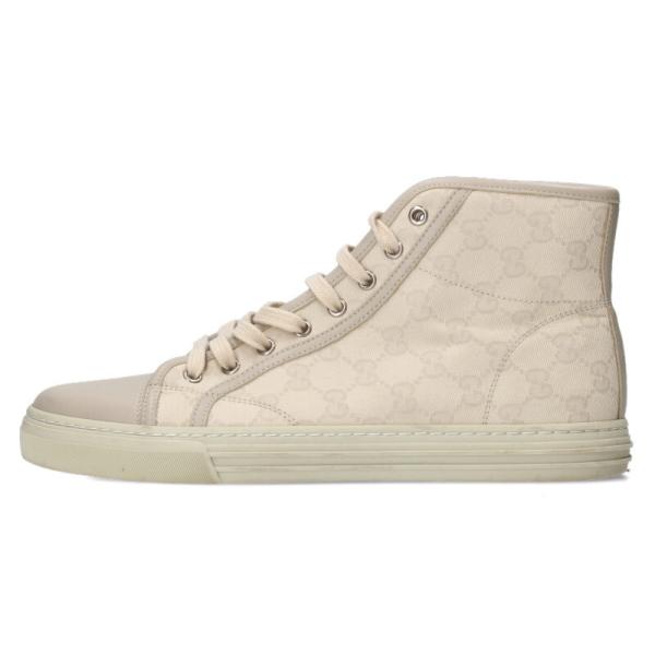 グッチ サイズ:8  426188 GG柄ハイカットスニーカー 中古 BS99 GUCCI（グッチ） サイズ:8 426188 GG柄ハイカットスニーカー 中古 BS99