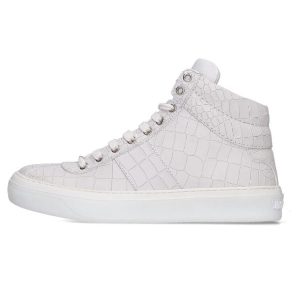 ジミーチュウ サイズ:41  BELGRAVI クロコ型押しハイカットスニーカー 中古 BS99 JIMMY CHOO（ジミーチュウ） サイズ:41 BELGRAVI クロコ型押し