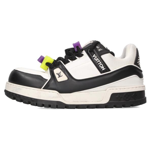 ルイヴィトン サイズ:8  LVトレイナーマキシ・ライン モノグラム ボリュームソールレザースニーカー 中古 SB01 LOUIS VUITTON（ルイ・ヴィトン） サイズ:8 LVトレイナーマキシ