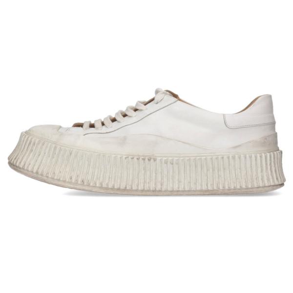 JIL SANDER（ジルサンダー） サイズ:41 厚底レザースニーカー 中古