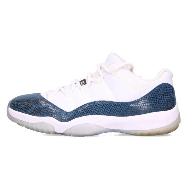 ナイキ 28cm AIR JORDAN 11 RETRO LOW LE CD6846-102 エアジョーダン11ロースネークスキンスニーカー 中古 BS99