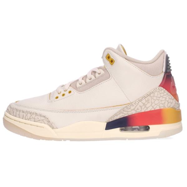 ナイキ サイズ:27cm AIR JORDAN 3 RETRO SP Sunset FN0344-901 ×J Balvin エアジョーダン3レトロスニーカー 中古 BS99