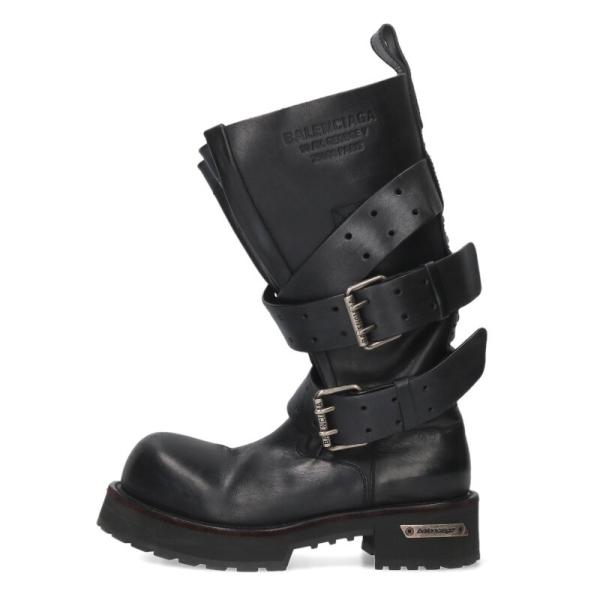 【karin】バレンシアガ　新品未使用　ベルベット　ブーツ BALENCIAGA（バレンシアガ） サイズ:39 VENOM ヴェノムレザーロング