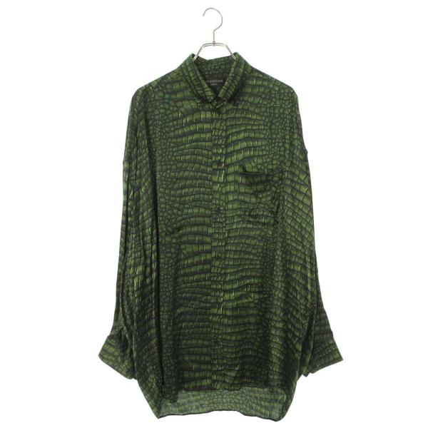 バレンシアガ サイズ:XL  814121 TRLC7 アニマルプリントシルク長袖シャツ 中古 BS99 BALENCIAGA（バレンシアガ） 長袖シャツ サイズ:XL 814121 TRLC7