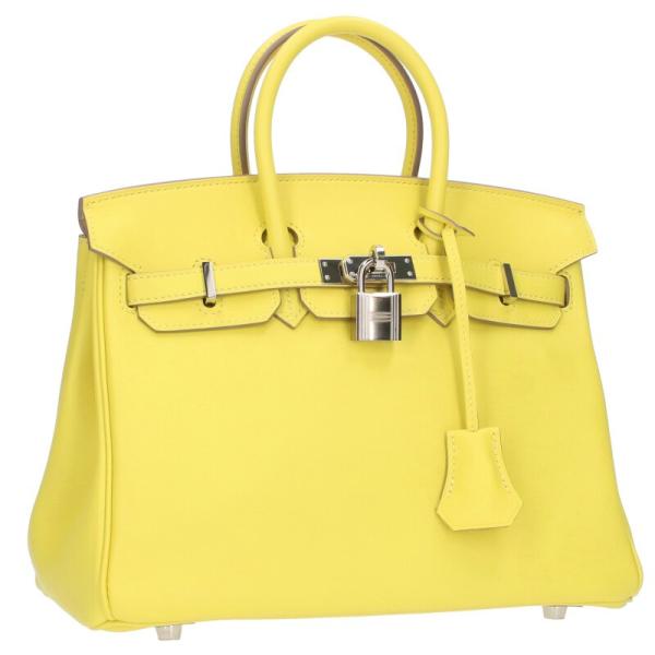 エルメス サイズ:25  バーキン25 Y刻印 SV金具ヴォ—スイフトハンドバッグ 中古 GZ11 HERMES（エルメス） ハンドバッグ バーキン25 Y刻印 サイズ:25 SV金具