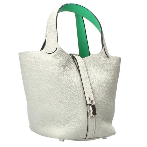 HERMES（エルメス） ハンドバッグ ピコタンロックPM エクラ B刻印 SV