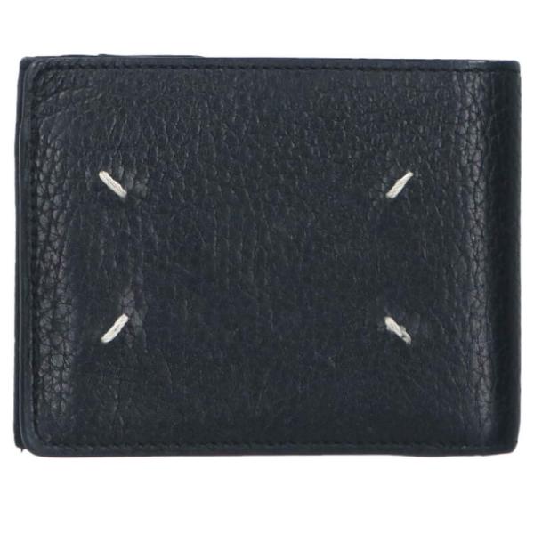 メゾンマルジェラ   S55UI0294 4ステッチレザー二つ折り財布 中古 BS99 Maison Margiela（メゾンマルジェラ） S55UI0294 4ステッチレザー二