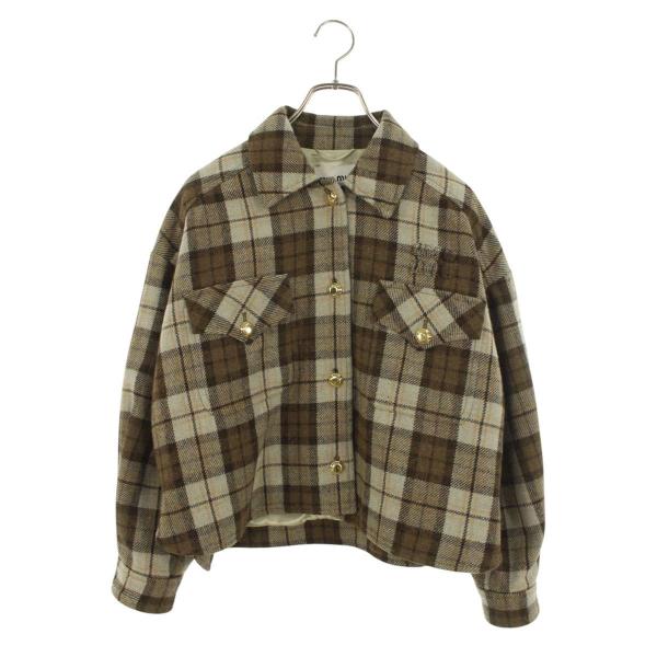 ミュウミュウ サイズ:XS MJN066 バックパッチフロントロゴTシャツ 中古