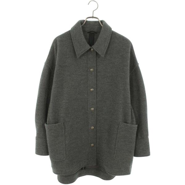 クロムハーツ サイズ:M  ROLA ローラ クロスボールボタンウール長袖シャツ 中古 SJ02 CHROME HEARTS クロムハーツ 長袖シャツ サイズ:M ROLA ローラ クロス