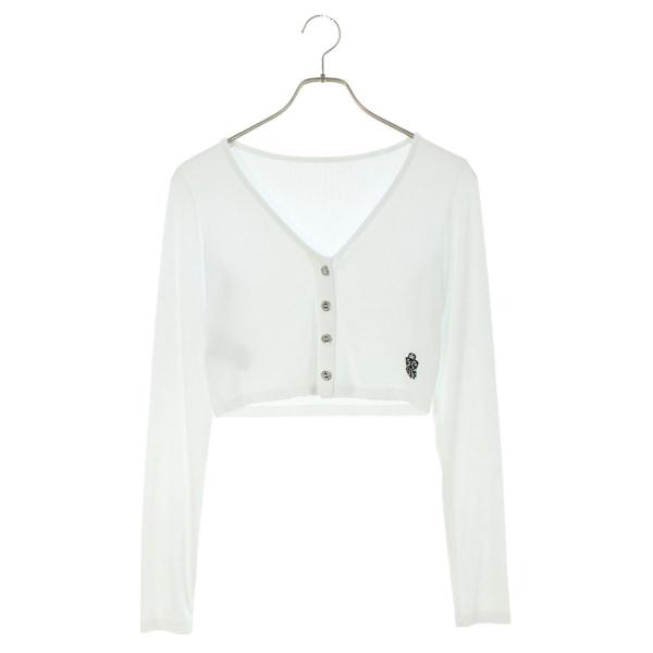 クロムハーツ サイズ:S ダガー刺繍カーディガン 中古 OS06 CHROME HEARTS（クロムハーツ） サイズ:S ダガー刺繍カーディガン 中古