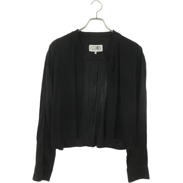 エムエムシックス サイズ:M  S52NH0011 異素材ドッキングカーディガン 中古 BS99 MM6 エムエムシックス サイズ:M S52NH0011 異素材ドッキング