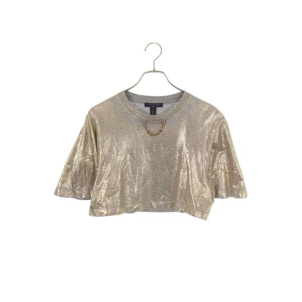 ルイヴィトン サイズ:M  23SS  RW231W PR6 FOTS21 チェーン付きクロップドTシャツ 中古 BS99 LOUIS VUITTON（ルイ・ヴィトン） サイズ:M 23SS RW231W PR6 FOTS21