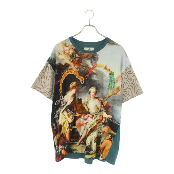 ヴィヴィアンウエストウッド  3G01000M-J004N-G0 絵画オーバーサイズTシャツ レディース XS Vivienne Westwood（ヴィヴィアンウエストウッド） サイズ:XS 3G01000M