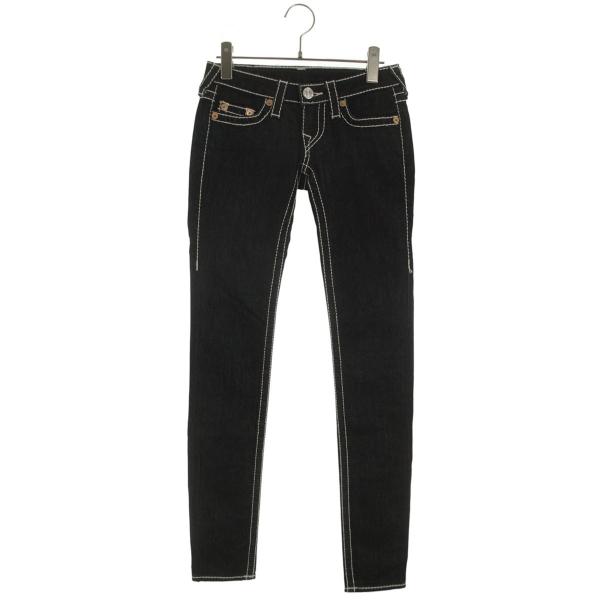 トゥルーレリジョン サイズ:24インチ ステッチデザインスキニーデニム