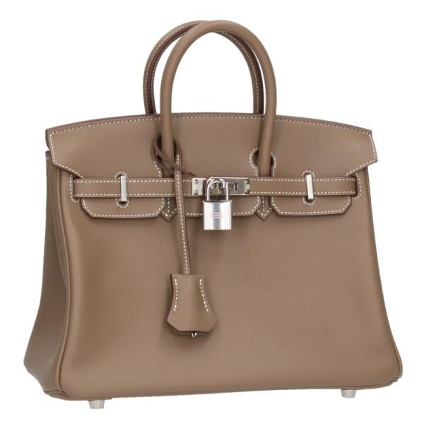 juju様 バーキン25 ホースB×エトゥープ HERMES（エルメス） ハンドバッグ バーキン25 U刻印 SV金具 ヴォー