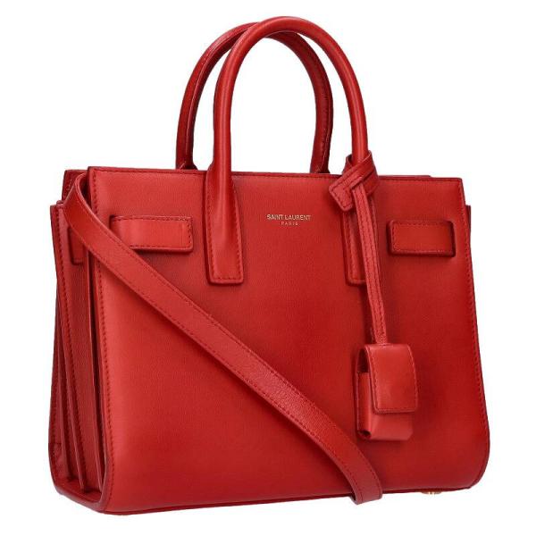 サンローランパリ   340778 サックドジュールナノ レザー2WAYハンドバッグ 中古 BS99 SAINT LAURENT サンローランパリ 340778 サックドジュールナノ レザー