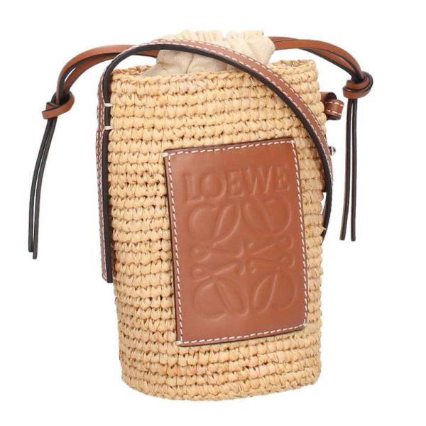 ロエベ シリンダーポケット ショルダー ラフィア C000P71X01 LOEWE（ロエベ） C000P71X01 アナグラムラフィアシリンダーポケット