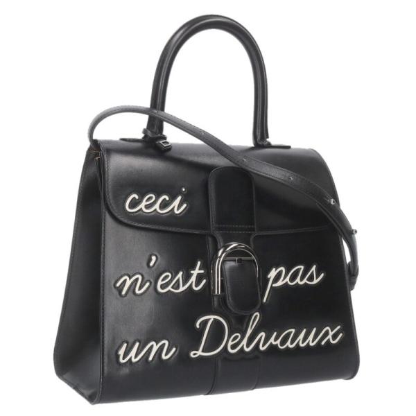 デルボー サイズ:MM  ルーモアMM マグリットコレクション ボックスカーフ2WAYショルダーバッグ 中古 GZ14 デルボー サイズ:MM ルーモアMM マグリットコレクション ボックス