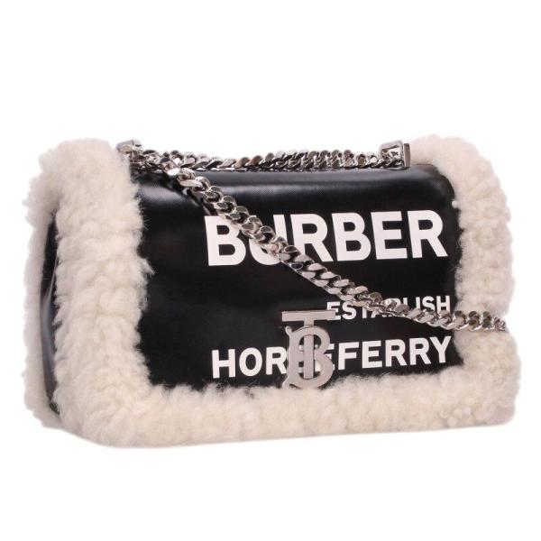 激レア❣️未使用 タグ付【BURBERRY】 湯たんぽ 限定 定価55000円 BURBERRY（バーバリー） TBロゴシアリングトリムチェーンショルダー