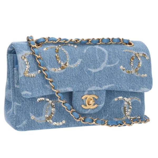CHANEL（シャネル） マトラッセ23 G金具 ココマークデニムショルダー