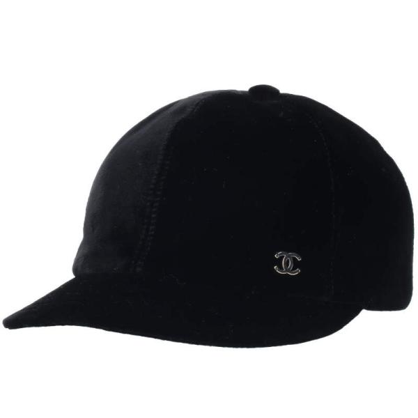 CHANEL シャネル キャップ サイズ:M シルク混ココマークベロア CHANEL シャネル キャップ サイズ:M シルク混ココマークベロア