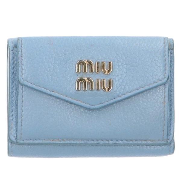 miu miu（ミュウミュウ） 三つ折りコンパクトウォレット財布 中古 BS99