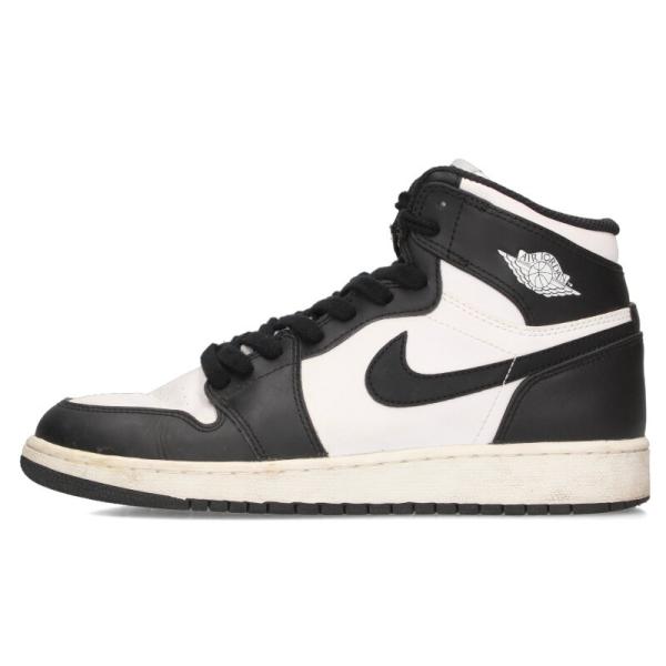 ナイキ サイズ:25cm  AIR JORDAN 1 RETRO GS 575441-010 エアジョーダン1レトロスニーカー 中古 BS99 NIKE（ナイキ） サイズ:25cm AIR JORDAN 1 RETRO GS 575441-010 エア