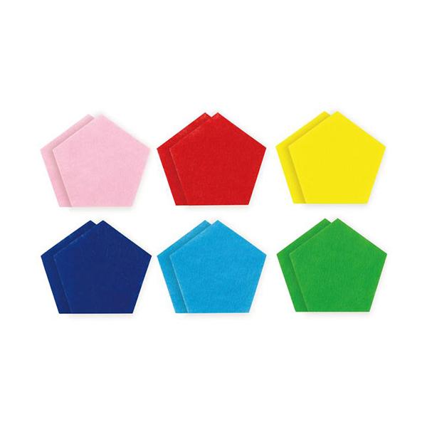 ATC50725 帽子や衣装の飾り付けに便利な5角形のフェルト! ※詳細は商品説明をご確認下さい。商品ページは縦長です。