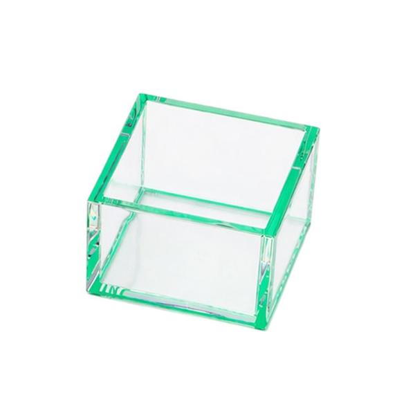 〔5個セット〕 ヤマコー 用美 業務用 ミニクリア桝 (約4.9×4.9×H4.1cm) 緑 ホテル・旅館・レストラン向け業務用品 yamaco26977X5