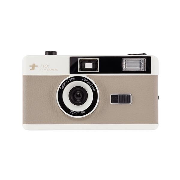 ナカバヤシ フィルムナカメラ スタンダードなフィルムカメラ フラッシュ付きで夜間や暗い場所での撮影にも対応 ベージュ CAM-F101BE